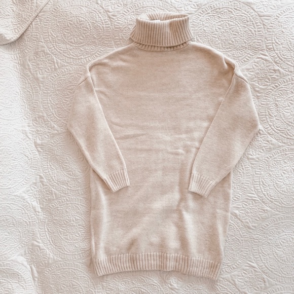 topshop turtleneck sweater dress